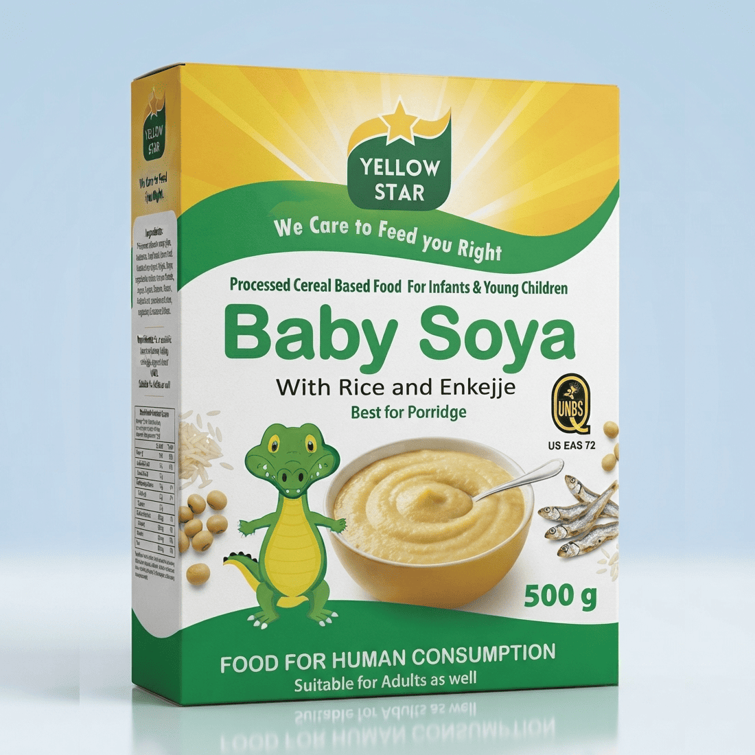 Yellow Star Baby Soya Rice with Enkejje 1kg